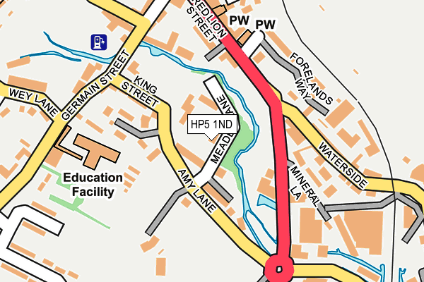 HP5 1ND map - OS OpenMap – Local (Ordnance Survey)