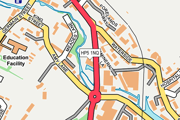 HP5 1NQ map - OS OpenMap – Local (Ordnance Survey)