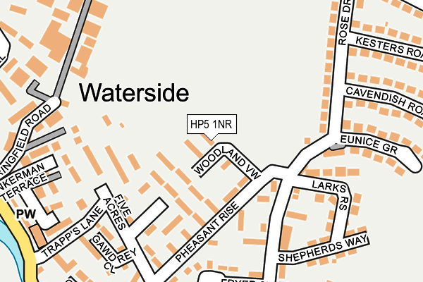 HP5 1NR map - OS OpenMap – Local (Ordnance Survey)