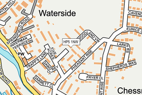 HP5 1NW map - OS OpenMap – Local (Ordnance Survey)