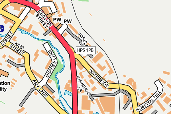 HP5 1PB map - OS OpenMap – Local (Ordnance Survey)