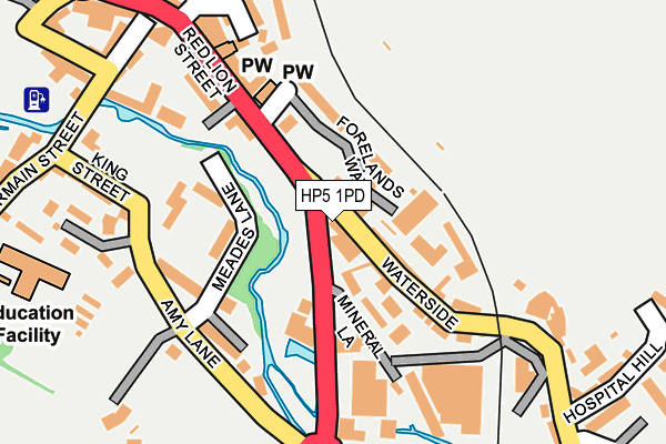 HP5 1PD map - OS OpenMap – Local (Ordnance Survey)