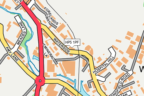 HP5 1PF map - OS OpenMap – Local (Ordnance Survey)