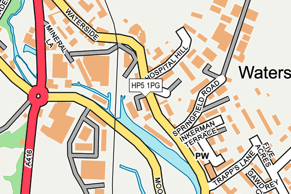 HP5 1PG map - OS OpenMap – Local (Ordnance Survey)