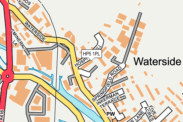 HP5 1PL map - OS OpenMap – Local (Ordnance Survey)