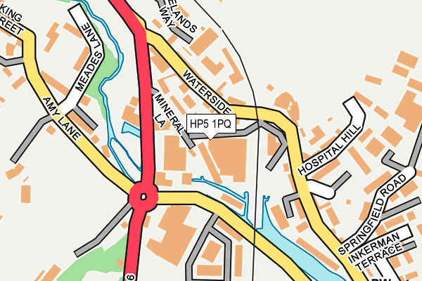 HP5 1PQ map - OS OpenMap – Local (Ordnance Survey)