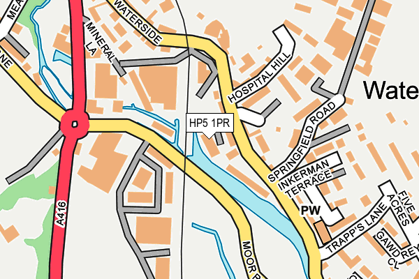 HP5 1PR map - OS OpenMap – Local (Ordnance Survey)