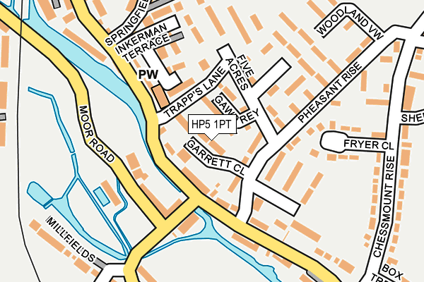 HP5 1PT map - OS OpenMap – Local (Ordnance Survey)