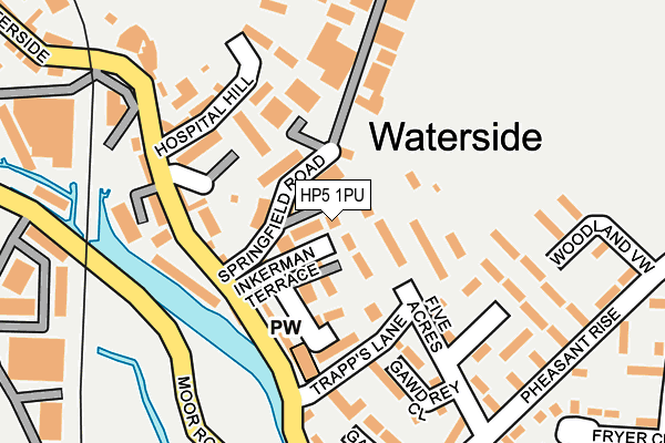 HP5 1PU map - OS OpenMap – Local (Ordnance Survey)