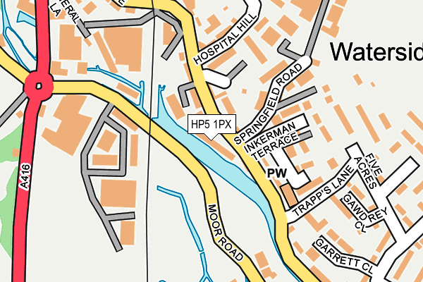 HP5 1PX map - OS OpenMap – Local (Ordnance Survey)