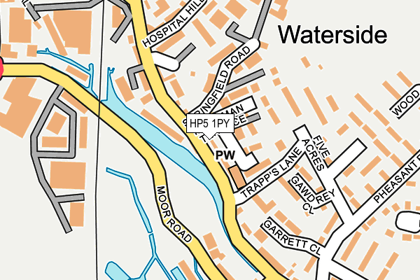 HP5 1PY map - OS OpenMap – Local (Ordnance Survey)