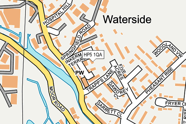 HP5 1QA map - OS OpenMap – Local (Ordnance Survey)