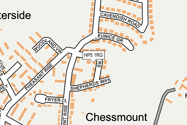 HP5 1RG map - OS OpenMap – Local (Ordnance Survey)