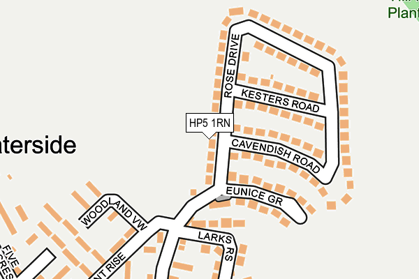 HP5 1RN map - OS OpenMap – Local (Ordnance Survey)