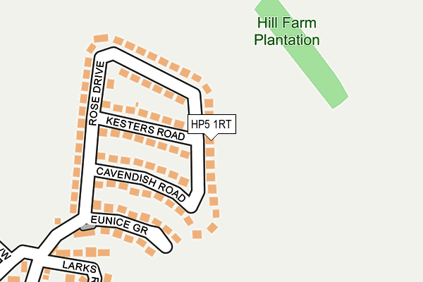 HP5 1RT map - OS OpenMap – Local (Ordnance Survey)