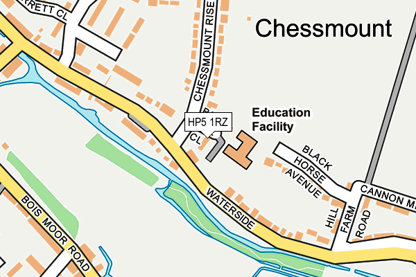 HP5 1RZ map - OS OpenMap – Local (Ordnance Survey)