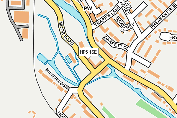 HP5 1SE map - OS OpenMap – Local (Ordnance Survey)