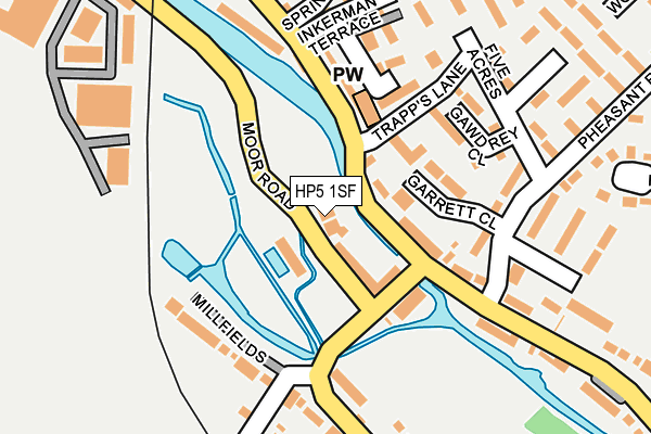 HP5 1SF map - OS OpenMap – Local (Ordnance Survey)