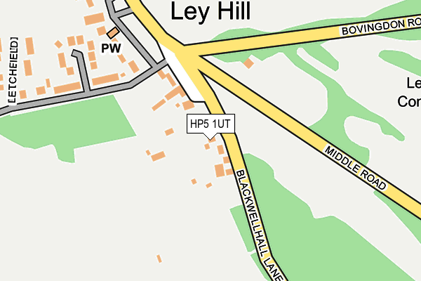 HP5 1UT map - OS OpenMap – Local (Ordnance Survey)