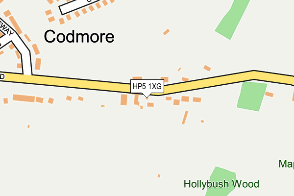 HP5 1XG map - OS OpenMap – Local (Ordnance Survey)