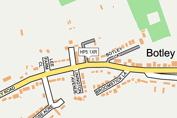 HP5 1XR map - OS OpenMap – Local (Ordnance Survey)