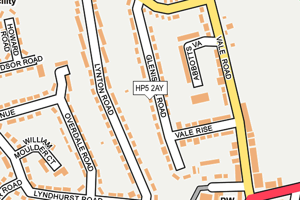 HP5 2AY map - OS OpenMap – Local (Ordnance Survey)