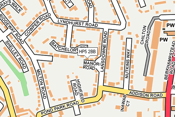 HP5 2BB map - OS OpenMap – Local (Ordnance Survey)