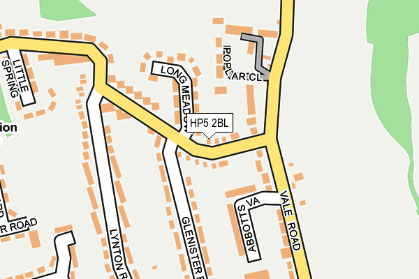 HP5 2BL map - OS OpenMap – Local (Ordnance Survey)