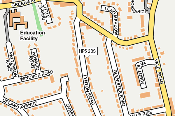 HP5 2BS map - OS OpenMap – Local (Ordnance Survey)