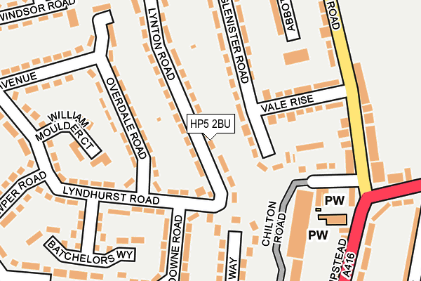 HP5 2BU map - OS OpenMap – Local (Ordnance Survey)