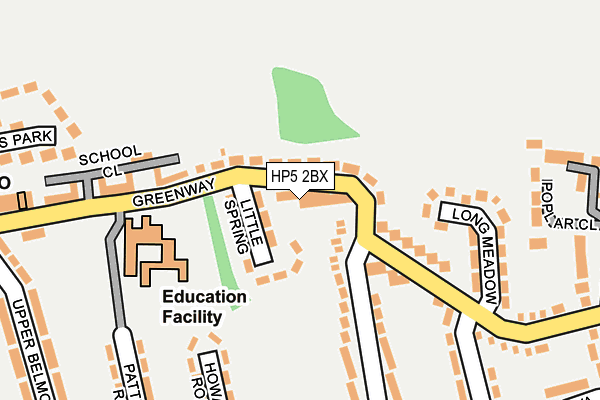 HP5 2BX map - OS OpenMap – Local (Ordnance Survey)