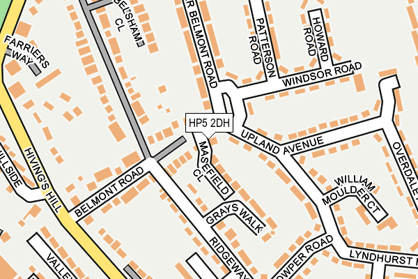HP5 2DH map - OS OpenMap – Local (Ordnance Survey)