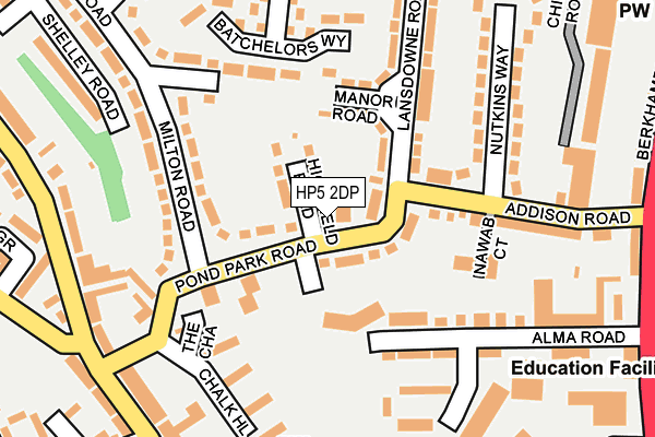 HP5 2DP map - OS OpenMap – Local (Ordnance Survey)