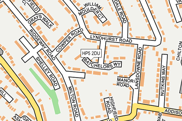 HP5 2DU map - OS OpenMap – Local (Ordnance Survey)