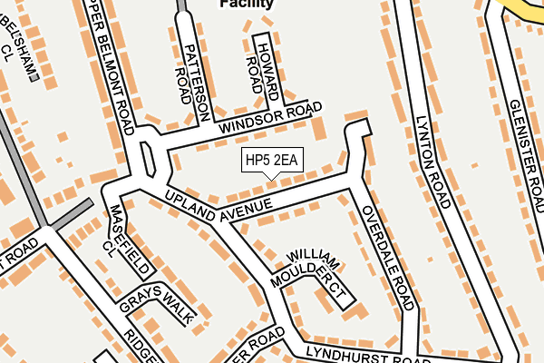 HP5 2EA map - OS OpenMap – Local (Ordnance Survey)