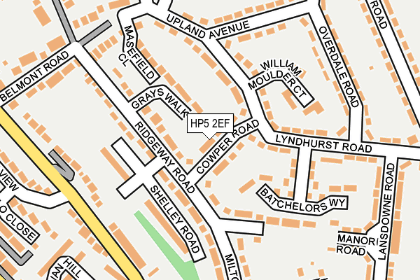 HP5 2EF map - OS OpenMap – Local (Ordnance Survey)