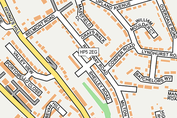 HP5 2EG map - OS OpenMap – Local (Ordnance Survey)