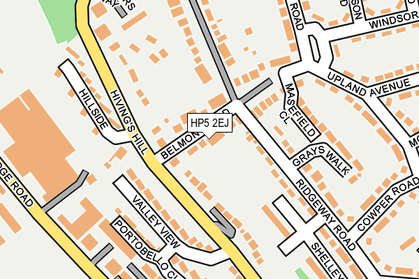 HP5 2EJ map - OS OpenMap – Local (Ordnance Survey)