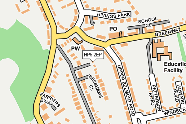 HP5 2EP map - OS OpenMap – Local (Ordnance Survey)