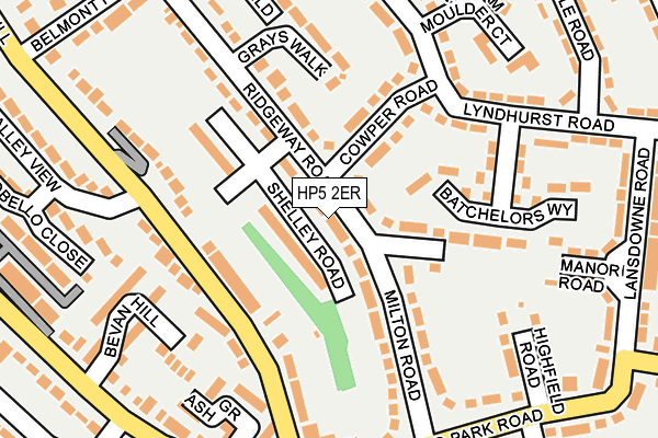 HP5 2ER map - OS OpenMap – Local (Ordnance Survey)