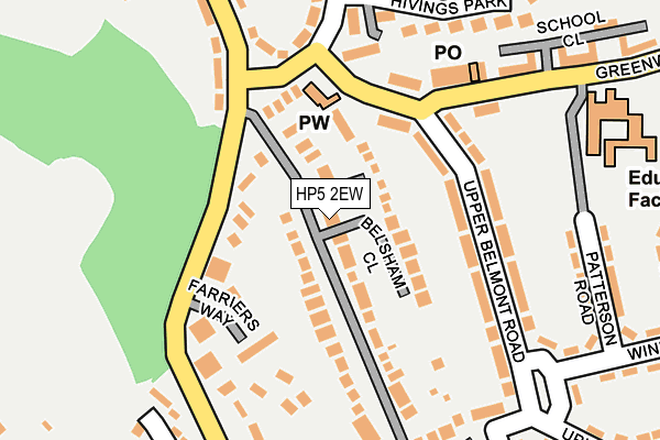 HP5 2EW map - OS OpenMap – Local (Ordnance Survey)