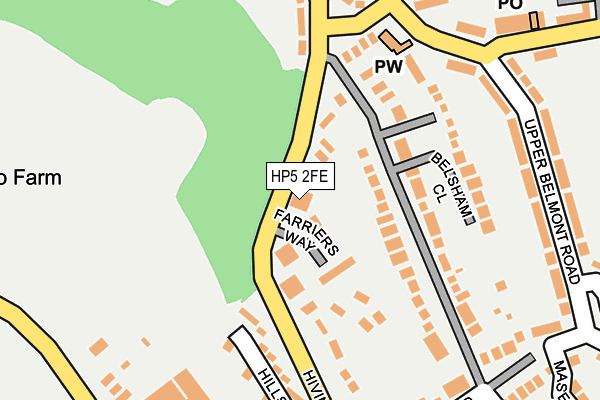 HP5 2FE map - OS OpenMap – Local (Ordnance Survey)