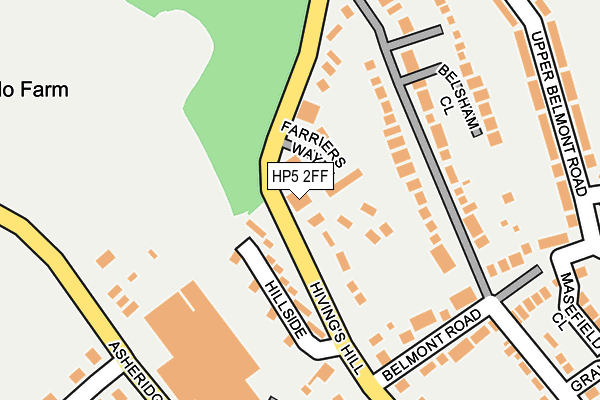 HP5 2FF map - OS OpenMap – Local (Ordnance Survey)