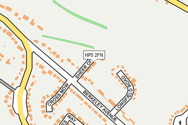 HP5 2FN map - OS OpenMap – Local (Ordnance Survey)