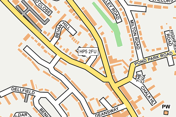 HP5 2FU map - OS OpenMap – Local (Ordnance Survey)