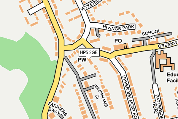 HP5 2GE map - OS OpenMap – Local (Ordnance Survey)