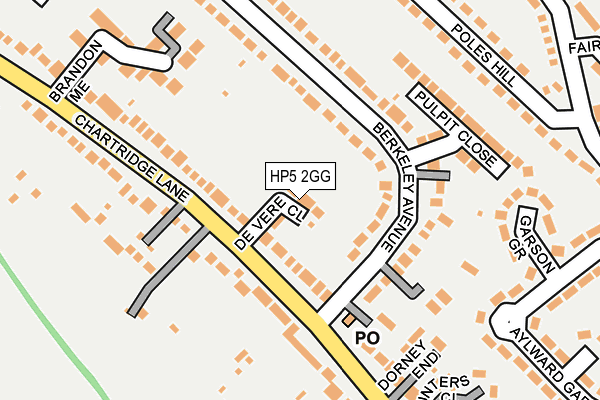 HP5 2GG map - OS OpenMap – Local (Ordnance Survey)