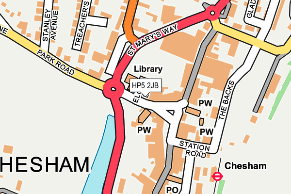 HP5 2JB map - OS OpenMap – Local (Ordnance Survey)