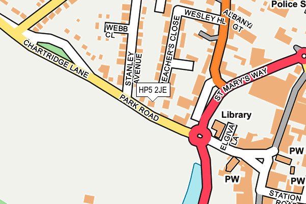 HP5 2JE map - OS OpenMap – Local (Ordnance Survey)