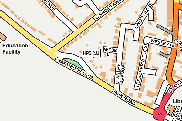 HP5 2JJ map - OS OpenMap – Local (Ordnance Survey)